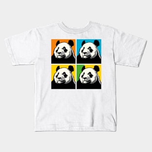 Pop Sideway Glance Panda - Funny Panda Art Kids T-Shirt